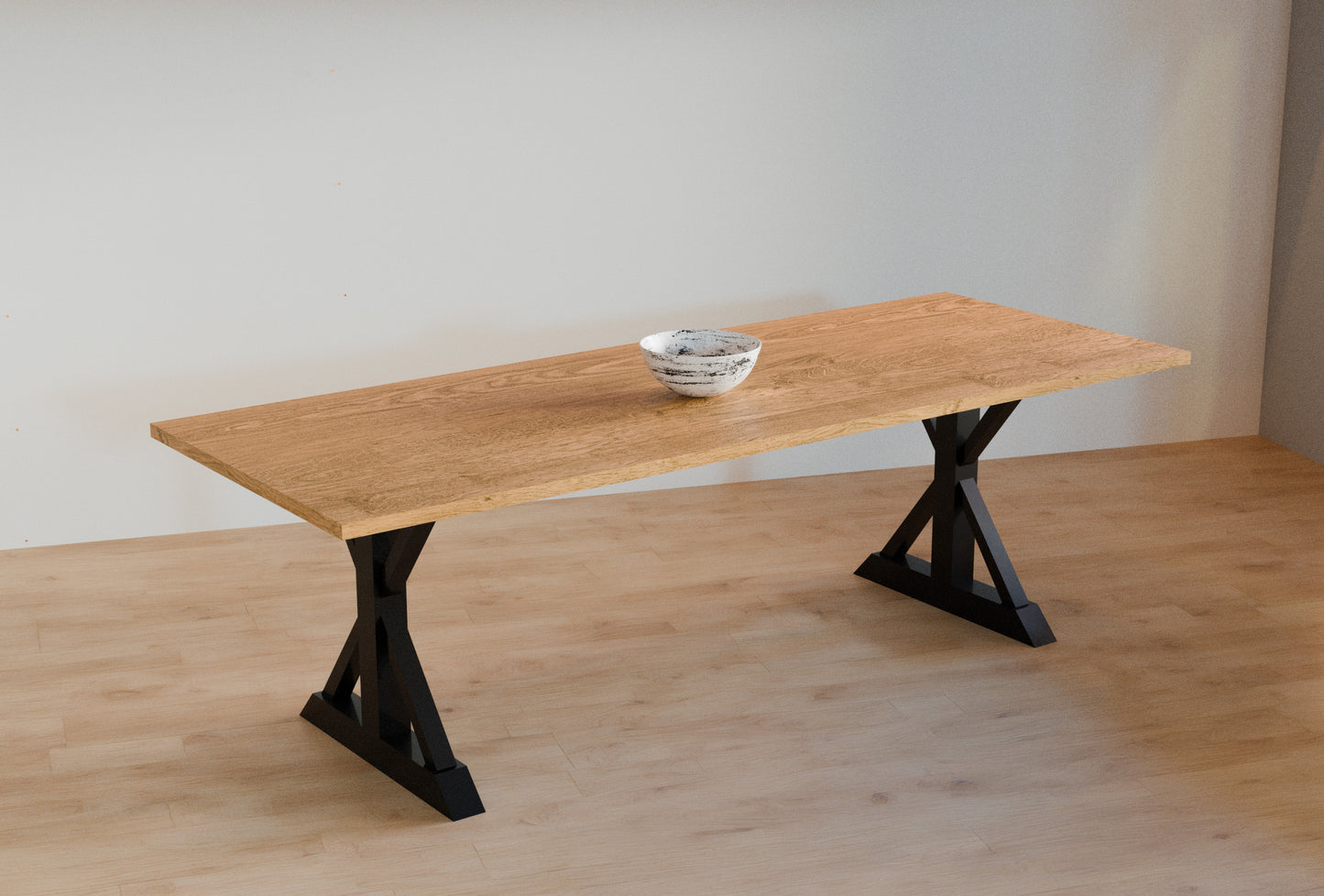 Trestle Oak Dining Table