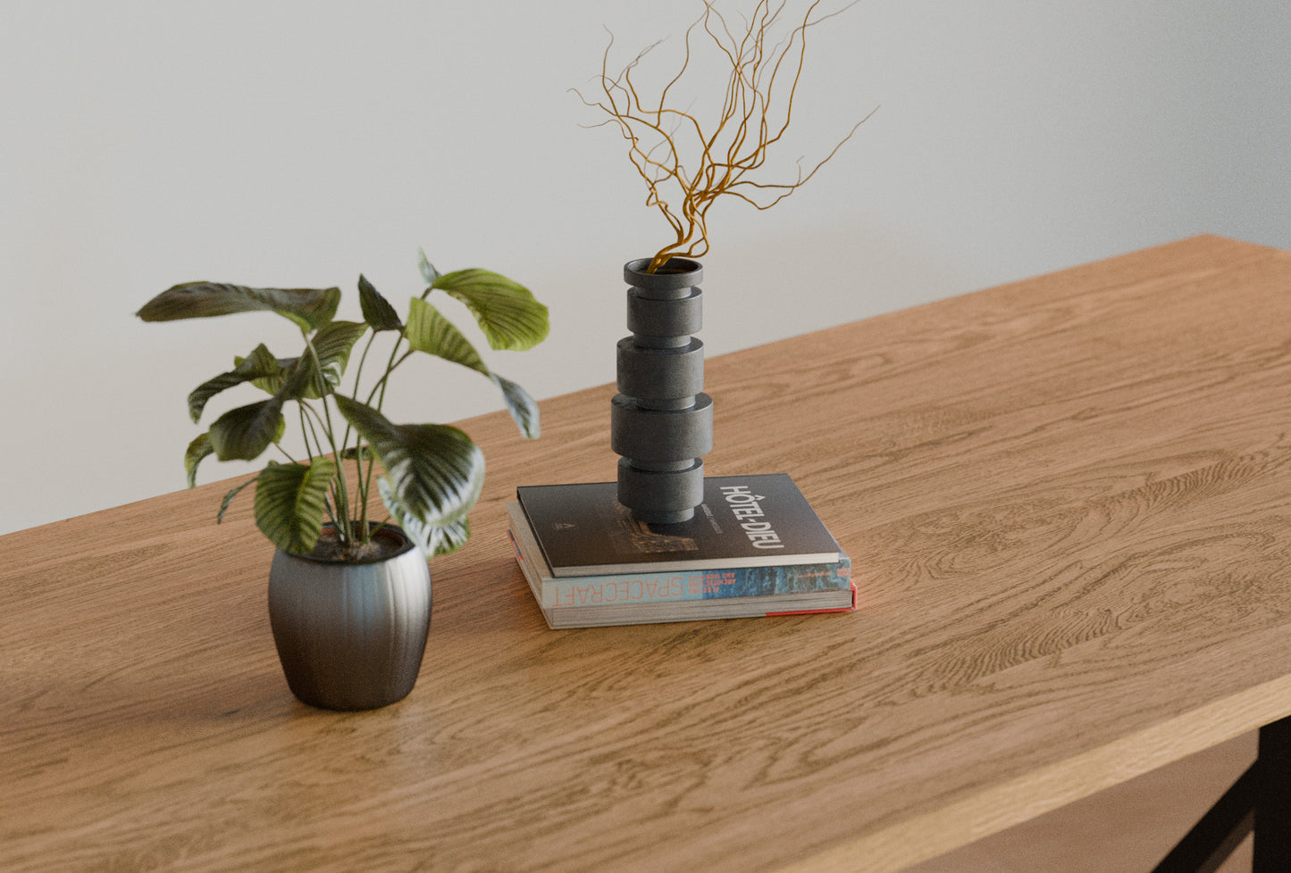 Trestle Oak Dining Table