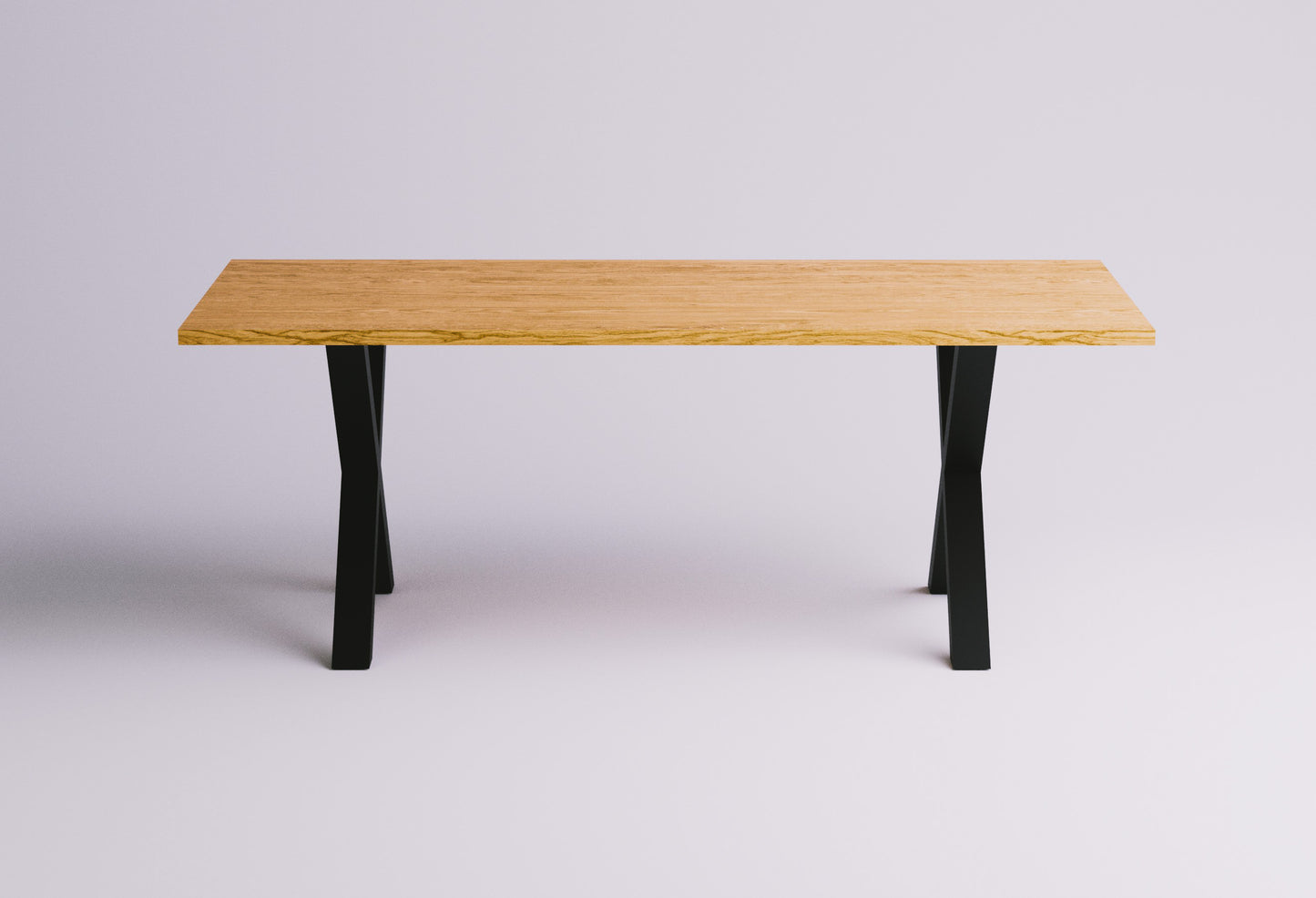 X Frame Oak Dining Table